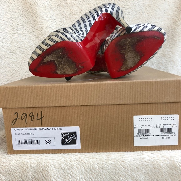 SZ 38 Christian Louboutin Greissimo Pump 140 - Picture 7 of 7